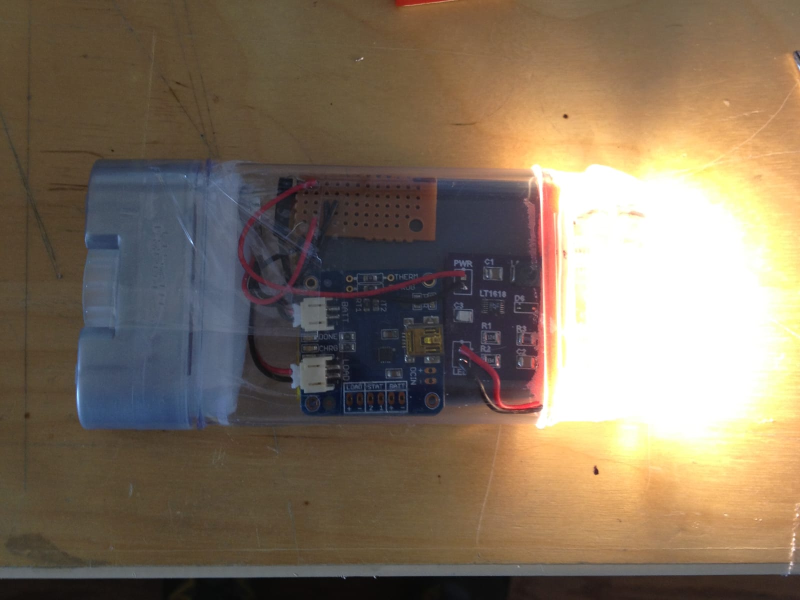 divelight assembled test top