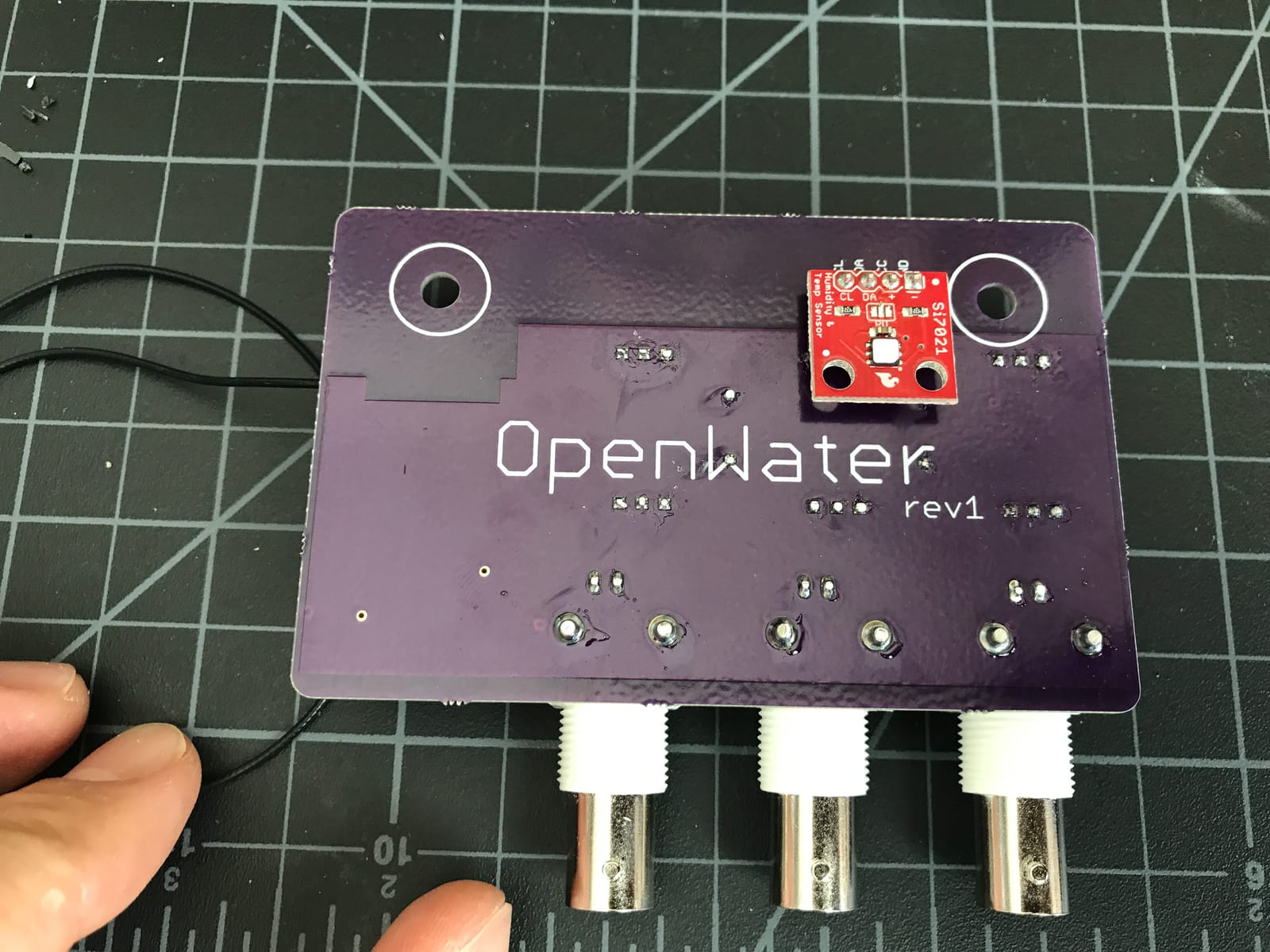 openwater v2 pcb assembled back