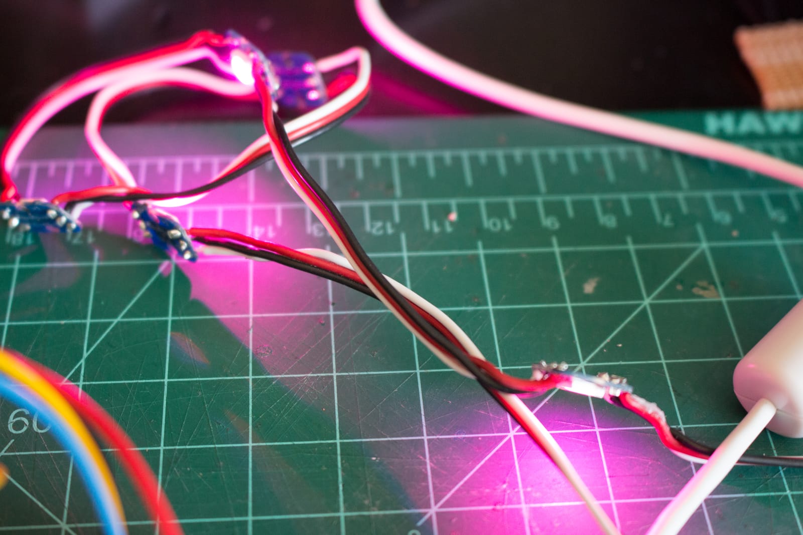 spritelight testing closeup