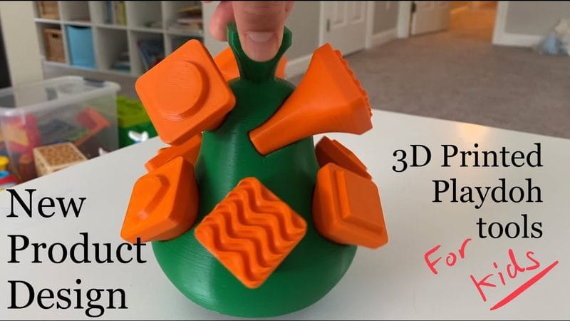 New Product Design: 3D printed Playdoh tools for kids